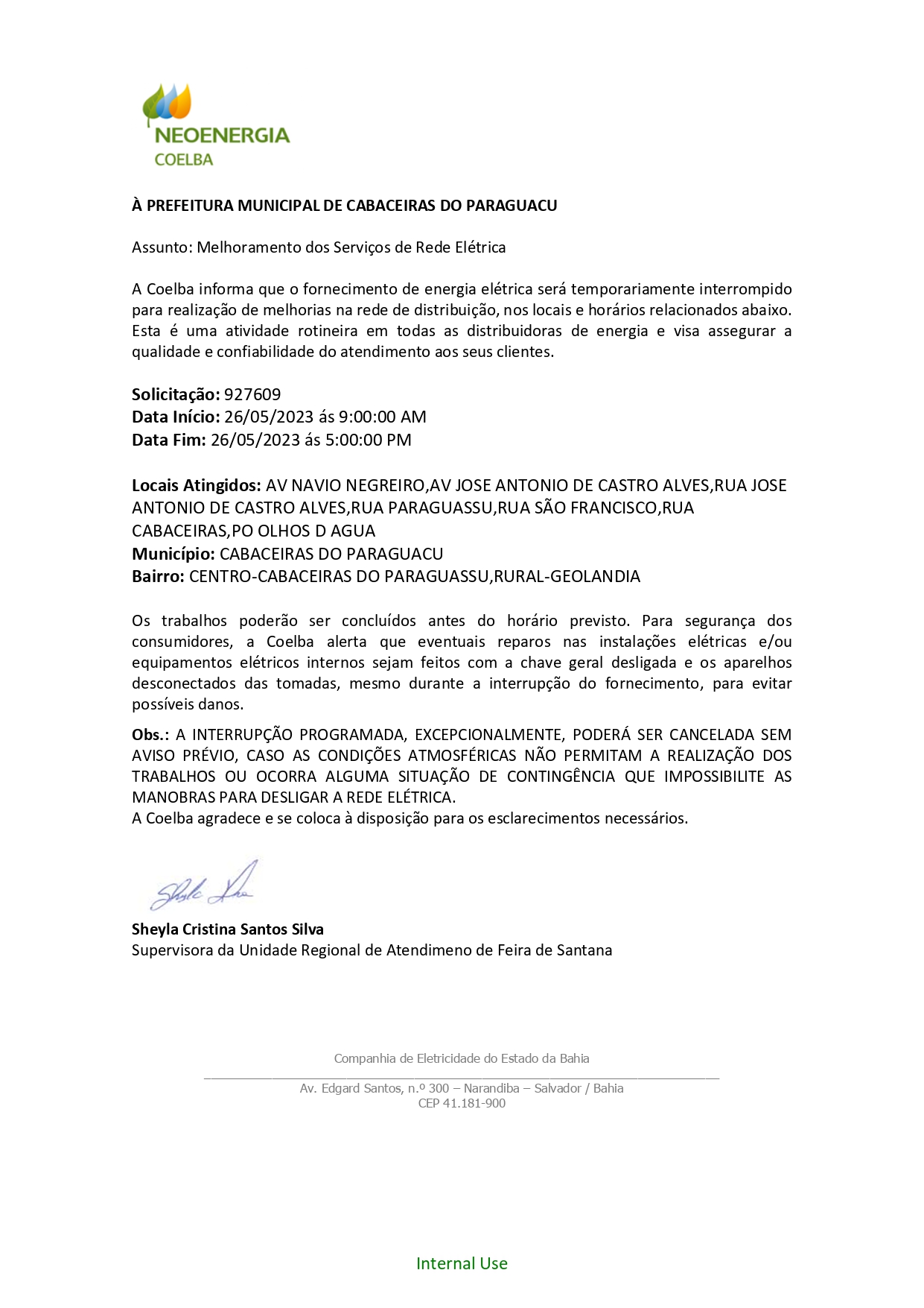 COMUNICADO IMPORTANTE!